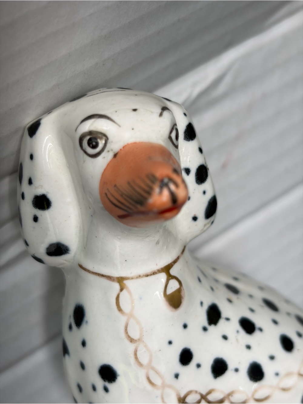 RARE*VINTAGE*OLD Staffordshire England  - Dalmatian Porcelain Figurine-Stamped! - Picture 2 of 8